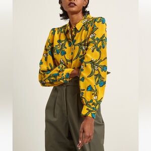 NWT Weekend Max Mara 100% Silk Shirt Size: Medium US6 Spring/Summer